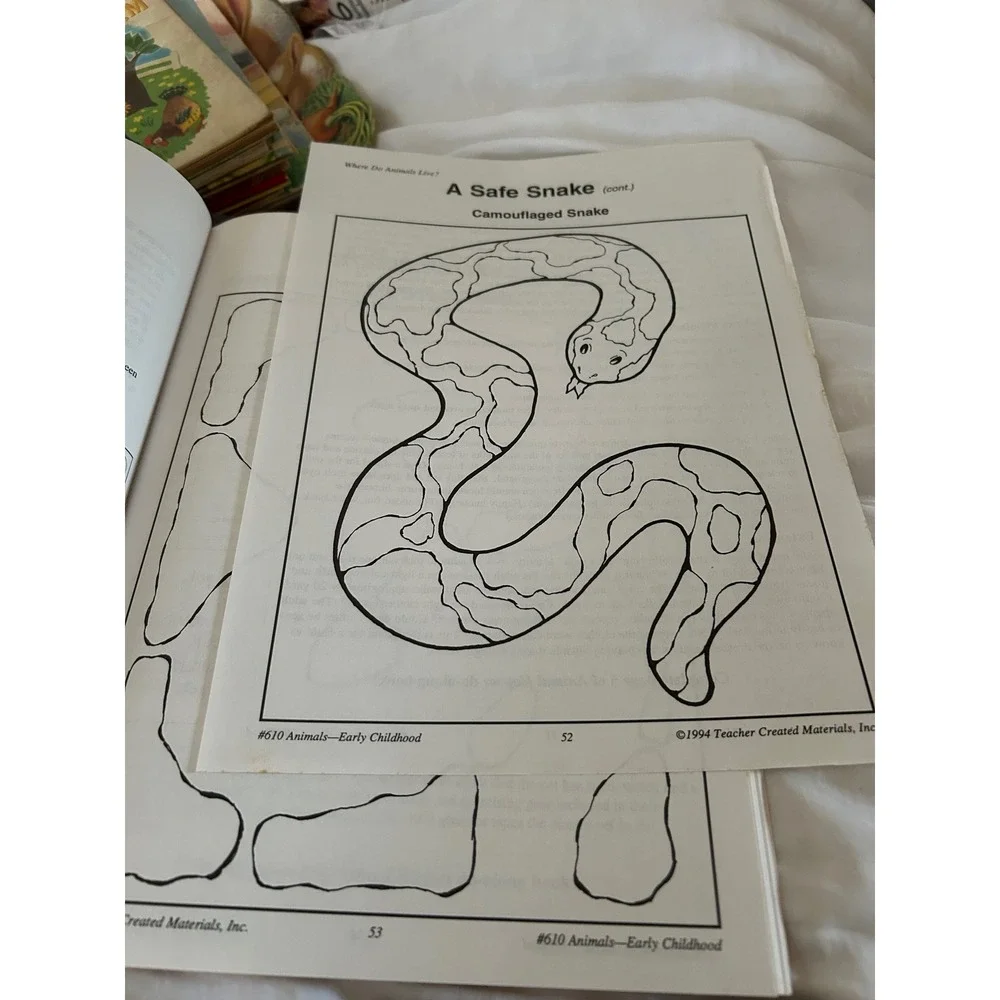 Teacher Created Materials Animals Early Childhood Science Workbook 1994